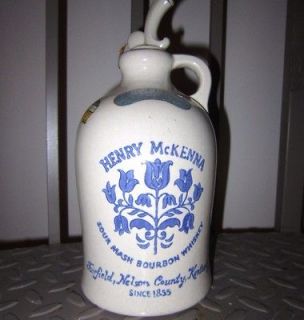 Vintage HENRY McKENNA 6 Year Bourbon Whiskey Mug Crock + Cork