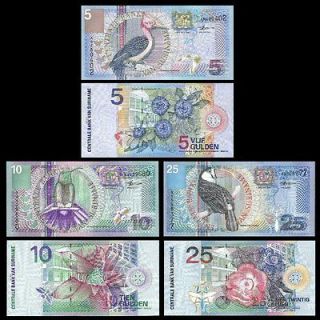 Suriname Set # 3 P 146, P 147, P 148 Banknotes S. America