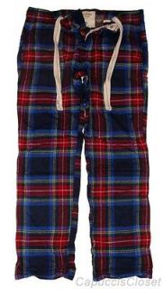 Abercrombie & Fitch Mens Pants ROCKY FALLS Sleep Plaid Flannel Lounge 