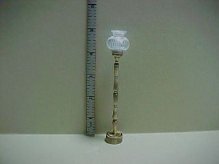Battery Operated Light   Floor Lamp  Antique Gold #F4S Dollhouse 