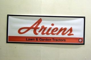 Vintage Ariens Lawn Mower Farm Garden Tractor Mini Banner 11 x 29