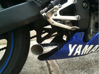   EXHAUST 2000 yamaha R6 short moto gp stubby FATTY STEALTH SLIP ON SALE