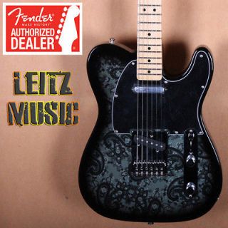 Fender FSR Standard Telecaster Black Paisley Tele Electric Guitar New