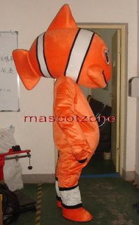   Nemo Clowfish Fish Mascot Costume Fancy Dress Adult Size EPE