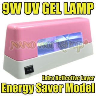 9W UV Gel Nail Curing Lamp Light Dryer + Bulb 78LP