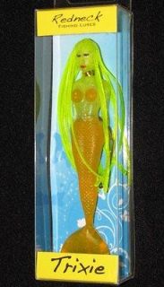 RedNeck Fishing Lures Yellow Mermaid Trixie NIB 5 inch ~ Collect them 