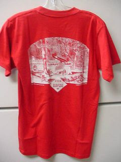 NEW SOUTHERN MARSH BORN ON THE BAYOU RED T SHIRT SIZE LARGE