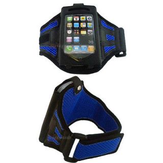 Blue Running Sports ArmBand Case Cover For iPhone 4 4S 4G 3G 3GS iPod 