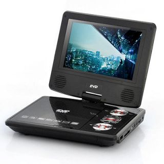 Portable Multimedia DVD Player   7 Inch Swivel Screen, Media Copy 