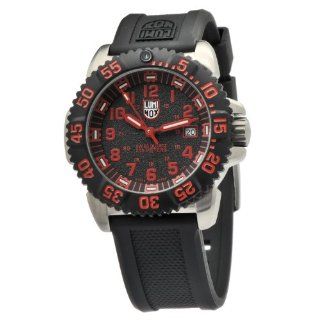 Luminox Mens 3165 Stainless Steel Analog Rubber Bezel Watch Watches 