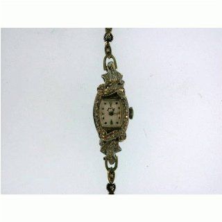 Vintage/Antique watch: Womens Mathey Tissot 14k White Gold Watch Set 