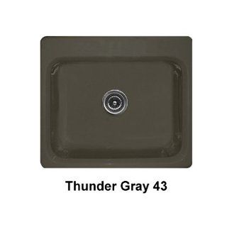 CorStone 53143 Thunder Gray Phenix Phenix Single Bowl Self Rim Kitchen 