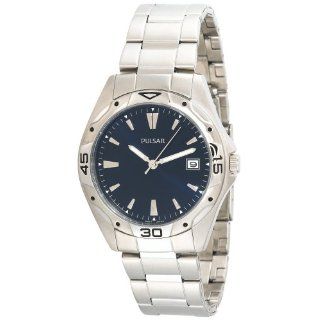 Pulsar Mens PXH455 Sport Silver Tone Stainless Steel Watch: Watches 