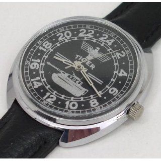 Russian Mechanical watch 24 hr dial WWII German TIGER 