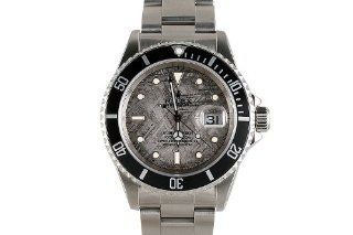 Rolex Mens Stainless Steel Submariner Meteorite Dial Watches  