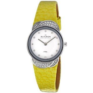 Skagen Womens 818SSLY White Watch Watches 