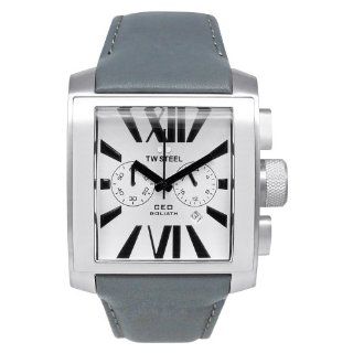 TW Steel Mens CE3003 Stainless Steel Analog Silver Dial Watch 
