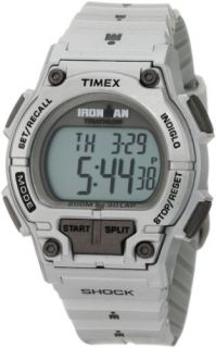 Timex Mens T5K5559J Sport Ironman Silver Full Size Shock 30 Lap Watch 