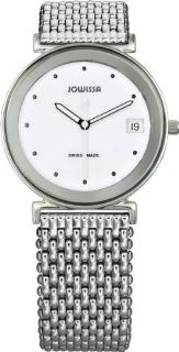Jowissa Womens J2.121.L Strada White Dial Date Stainless Steel Watch 