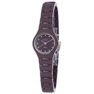 Skagen Womens 816XSDXC1 Ceramic Brown Ceramic Watch Watches  