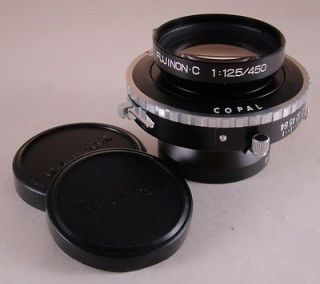 Fuji Fujinon 450mm C f12.5 lens in Copal No. 1 shutter lens MINT 