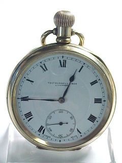 ANTIQUE 10ct ROLLED GOLD THOMAS RUSSELL POCKET WATCH