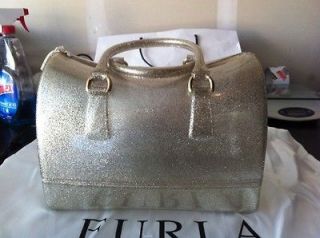 NWTFurla Candy Bauletto Handbag Color NEW gold GLITTER