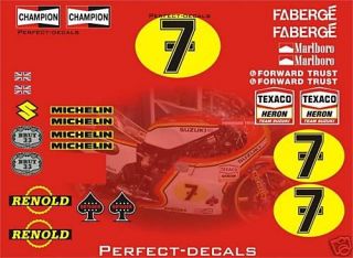 Barry Sheene Heron Full Race Decals Graphics