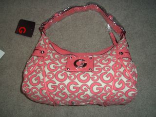 BY GUESS KACEY TOP ZIP BAG PINK AUTHENTIC NWT/  