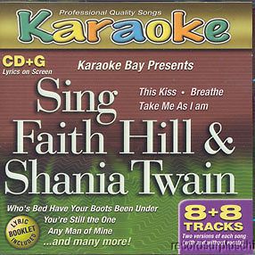 Faith Hill & Shania Twain Karaoke CD+G This Kiss Breath Any Man of 