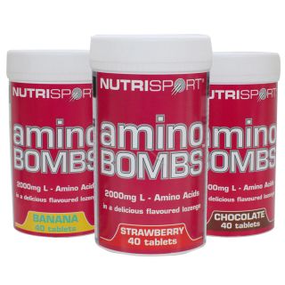   Amino Bombs Pills 40 Tablets Lozenge Repair Gain Build Muscles Weight