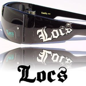 Locs Sunglasses XL Fits Large Head Black Gangsta Shades Mens Eazy 
