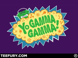 TeeFury   Yo Gamma Gamma, Incredible Hulk, Marvel   Mens Large T shirt