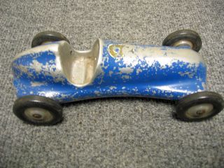 Vintage Toby Toy Pusher Tether Car Non Gas Powered Cast Aluminum