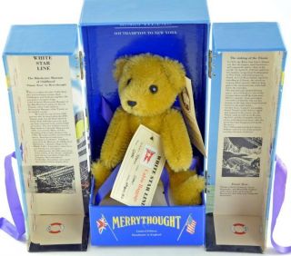   Titanic Bear English Mohair Teddy in Original Box Gaspare Luigi LE
