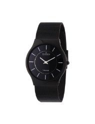 Skagen Herrenarmbanduhr Slimline Titan Stahl 233LTMB