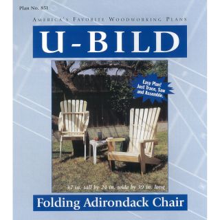 Shop U Bild Folding Adirondack Chair Woodworking Plan at Lowes