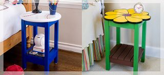For a fun, creative approach to a typical small table, build this 