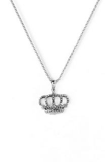 Juicy Couture Wish   Silver Crown Necklace  