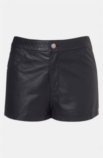 Topshop Faux Leather Shorts  
