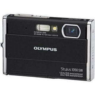 Olympus Stylus 1050 SW Digital Camera (Black) 226455 B&H Photo