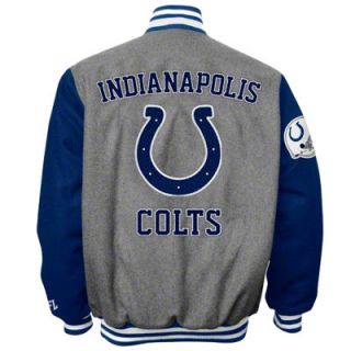 Indianapolis Colts Grey Wool Varsity Jacket 