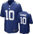 Eli Manning Jersey Home Blue Game Replica #10 Nike New York Giants 