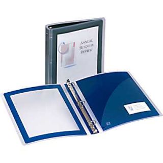 Avery® Flexi View Presentation Binder with Round Rings, Black 