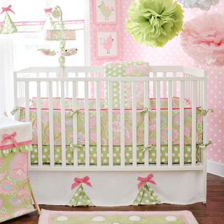 My Baby Sam Pixie Baby in Pink 4 Piece Crib Bedding Set