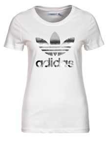 adidas Originals ADI TEE TREFOIL   T Shirt print   running white 