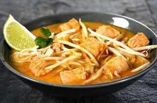 salmon rice noodles in coconut soup 001 7a129db7 a9d2 4270 8ddc 