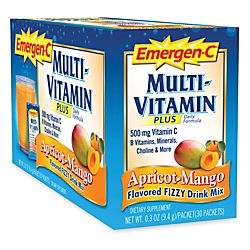 Alacer Emergen C Multi Vitamin Plus Drink Mix, Adult Multivitamin 