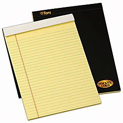 TOPS® Docket® Gold Premium Writing Pad, 8 1/2 x 11 3/4, Legal 
