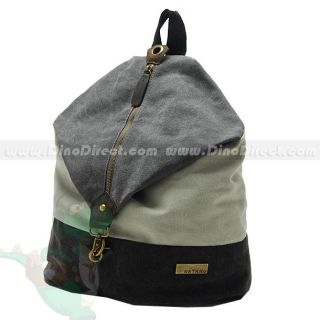 Wholesale Casual Women Canvas & Cow Leather Backpack Bag    